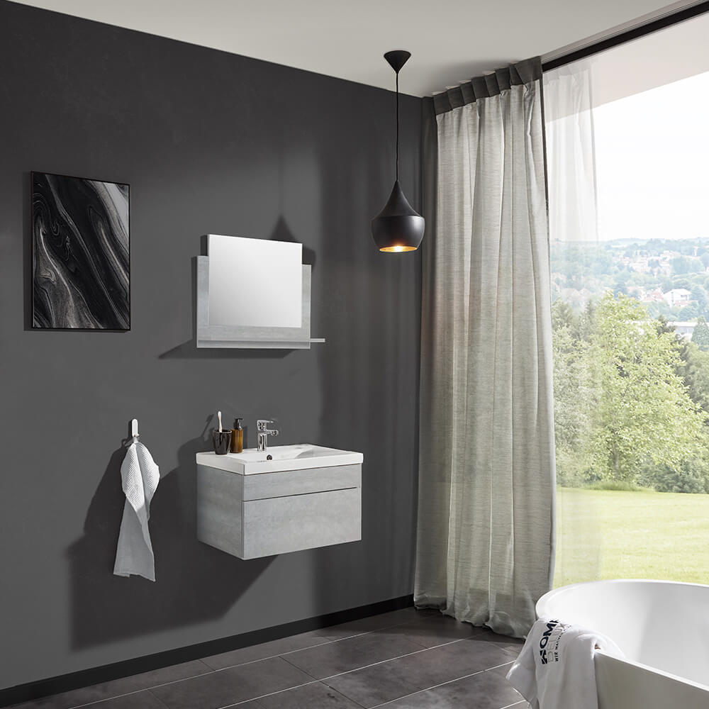 Home Deluxe 4058166164179 Badmöbel Grau – Bild 3