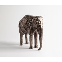 Figur Tembo B36 x T13 x H35 cm Aluminium Mokka Bronze Handgemacht