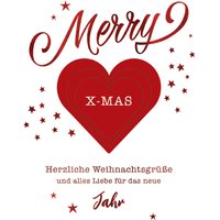 CACTUS Weihnachtskarte, Herz