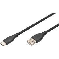 DIGITUS USB 2.0 Silikon-Anschlusskabel, USB-C - USB-A, 1,0 m – Bild 2