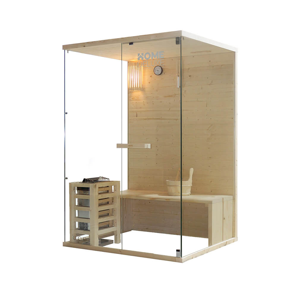 Traditionelle Sauna ARUNA - 130 x 190 cm für 1-2 Personen – Bild 4