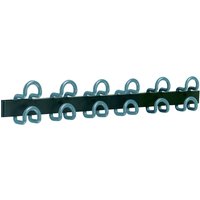UNiLUX Wandgarderobe, FIL 346, 6 Haken, Farbe: schwarz