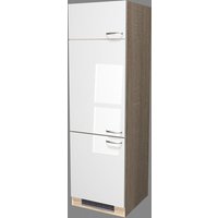 Geräteumbauschrank Valero Weiß/Braun 60 x 200 x 57 cm – Bild 2