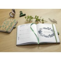 sigel Taschenkalender Jolie Pure 2027, Sparkle Leaves, A6