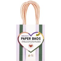folia Papier-Tragetaschen, STRIPES GLOW UP, Größe: S – Bild 2