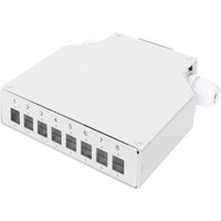 DIGITUS Hutschienen Spleißbox für 8 LC/DX Kupplungen, grau – Bild 2