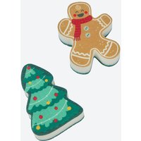 Schwamm mit Weihnachts-Motiv, 2er-Pack