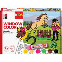 Marabu KiDS Window Color-Set, Ponyhof, 6 x 25 ml