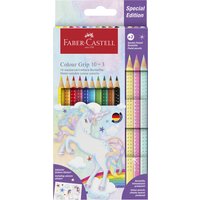 FABER-CASTELL Dreikant-Buntstifte Colour GRIP Einhorn, 10 3