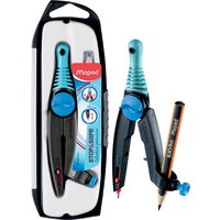 Maped Zirkelkasten Stop & Safe mit Adapterring, blau
