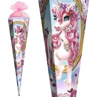 ROTH Schultüte, Einhorn Beauty, eckig, 850 mm, Glitter