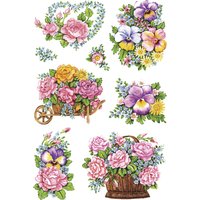 HERMA Sticker DECOR, Nostalgische Blumentöpfe