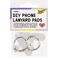 folia Handykette-Klebepads DIY Phone Lanyard Pads, silber – Bild 2