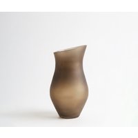 Vase Curvia B18 x T11 x H41 cm Glas Aurum Mundgeblasen
