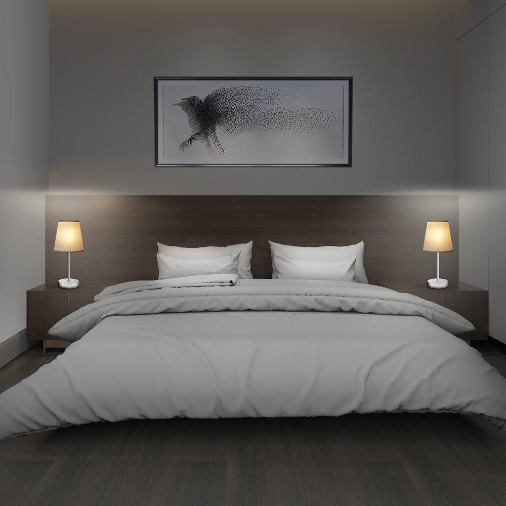 monzana Tischlampe Lumière 2er-Set Grau – Bild 2
