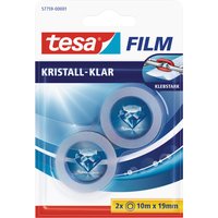 tesa Film kristall-klar, 2 Rollen, Blister, 19 mm x 10 m – Bild 2