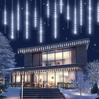 monzana® Lichterkette Weihnachten Diamantenregen Kaltweiß
