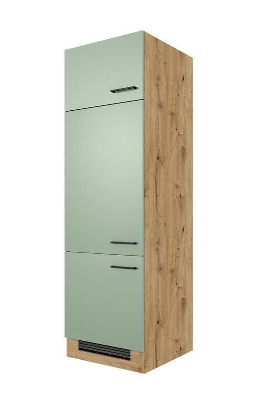Geräteumbauschrank Cara Schilfgrün/Artisan Eiche NB 60cm – Bild 3