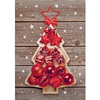 CACTUS Weihnachtskarte, Tanne Rot – Bild 2