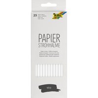 folia Papier-Trinkhalm, WHITE, Länge: 200 mm – Bild 2
