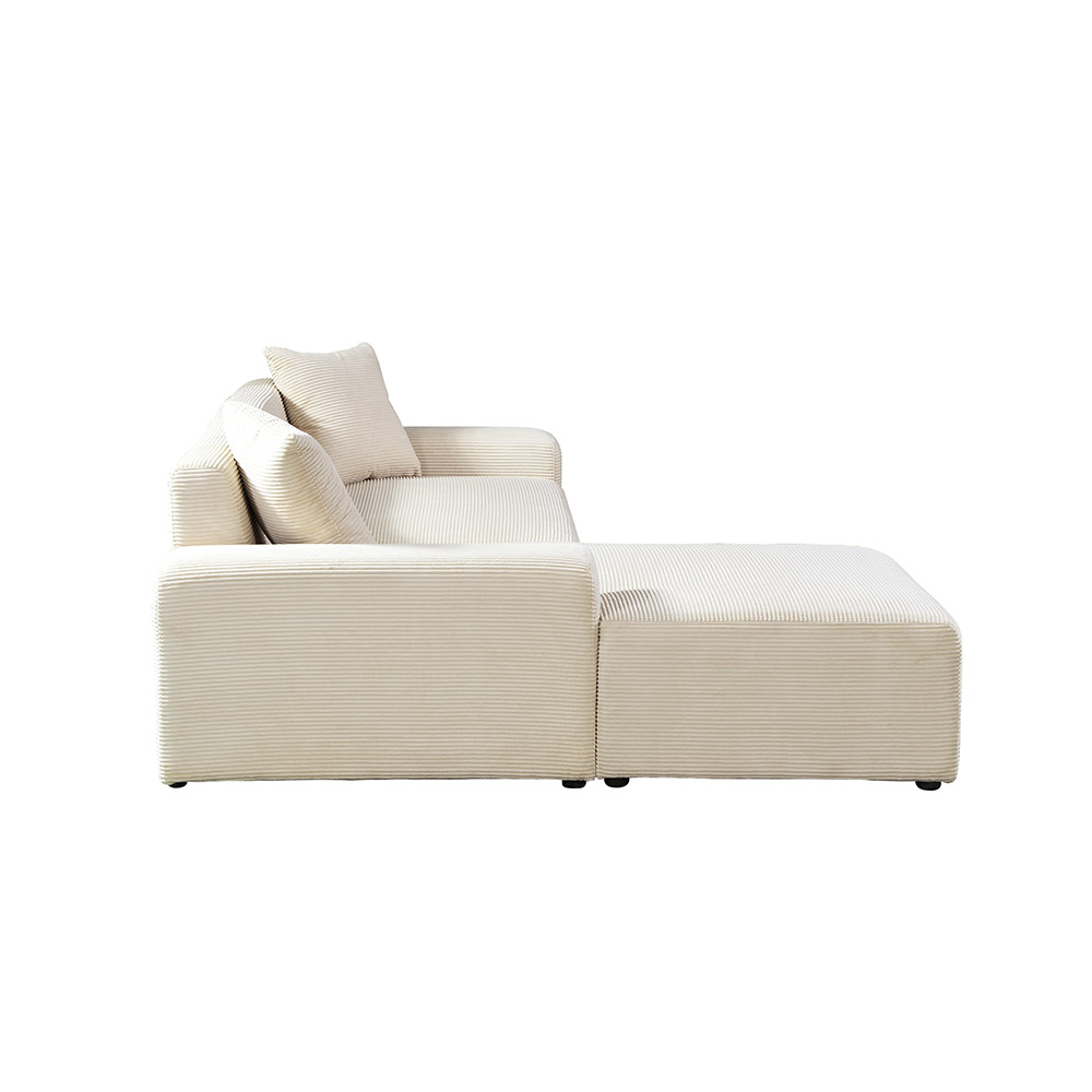 Home Deluxe 4058166434081 Ecksofa Beige – Bild 4