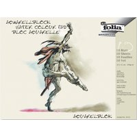 folia Aquarellblock, rauh, 300 x 400 mm, 200 g/qm, weiß – Bild 2
