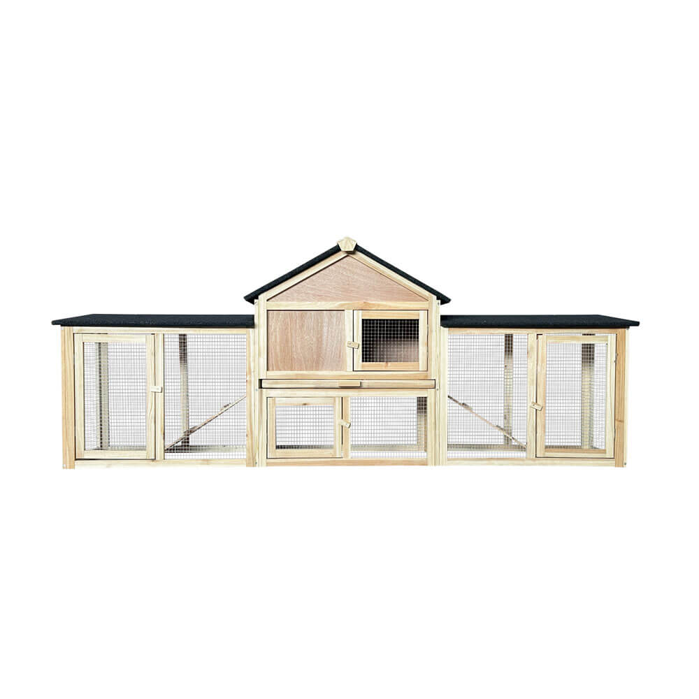 Kaninchenstall aus Holz CUNA - 210 x 84 cm – Bild 3