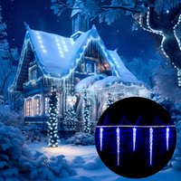 monzana Lichterkette Weihnachten Eiszapfen Blau 10,5m – Bild 2