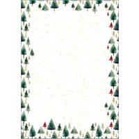 sigel Weihnachts-Motiv-Papier, Little Pines, A4, 100 Blatt