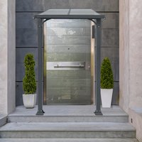 Vordach Haustür CUBIS S - 150 x 150 cm Anthrazit – Bild 2