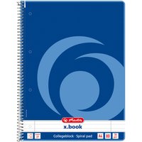 herlitz Collegeblock x.book, DIN A4, 80 Blatt, liniert