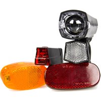 FISCHER Fahrrad-Aufrüstset, batteriebetrieben, 7-teilig
