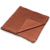 LIVING CRAFTS - Home Fleece-Plaid - Rot (100% Bio-Baumwolle), Nachhaltige Mode, Bio Bekleidung
