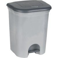 keeeper Tret-Abfallbehälter, torge, 2x 11 Liter, silber