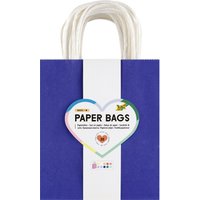 folia Papier-Tragetaschen BASIC, Größe: M, farbig sortiert