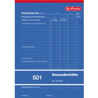 herlitz Formularbuch, Kassenbericht 501, DIN A5, 50 Blatt – Bild 2