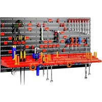 monzana Werkzeugwand Schwarz/Rot 54-tlg 95x54cm – Bild 2
