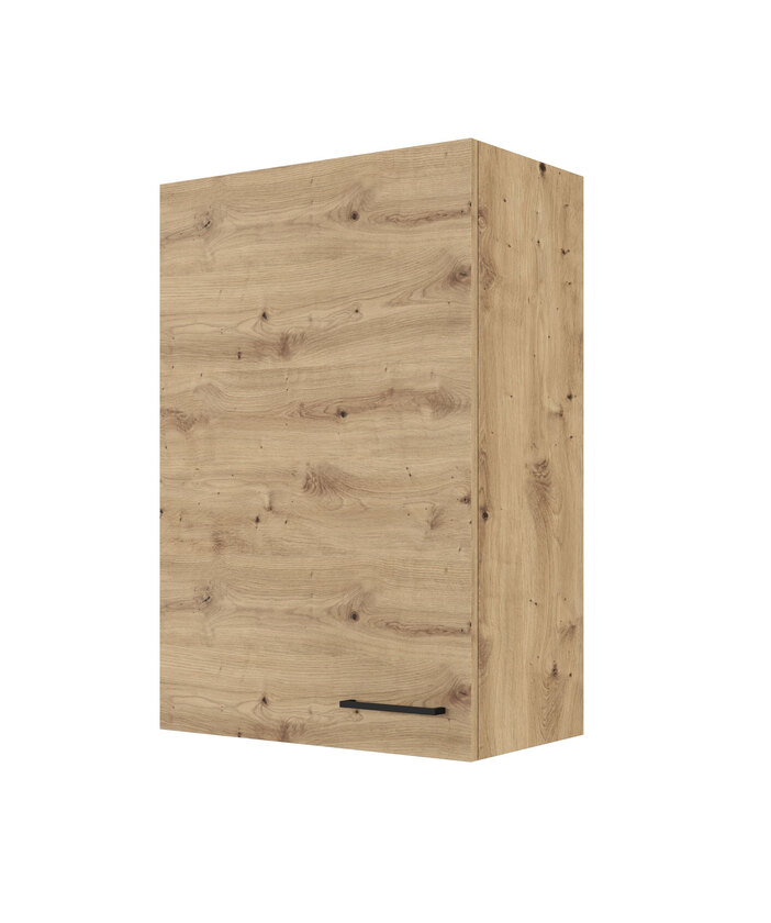Hoch-Hängeschrank Cara Artisan Eiche NB/weiss 60cm – Bild 3