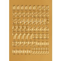 HERMA Zahlen-Sticker 0-9, Folie gold, Zahlen geprägt – Bild 2