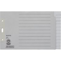 LEITZ Tauenpapier-Register, blanko, A5 quer, 12-teilig, grau – Bild 2