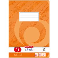 herlitz Notenheft x.book, DIN A5, Lineatur 14, 8 Blatt