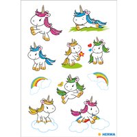 HERMA Sticker DECOR, Baby Einhorn, beglimmert