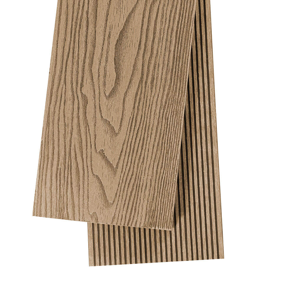WPC Terrassendielen SAMANA PREMIUM Komplettset (inkl. Unterkonstruktion) - Teak 10m – Bild 3