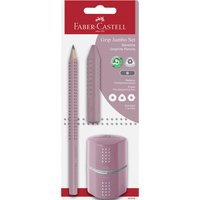 FABER-CASTELL Bleistift Jumbo GRIP Set, rose, Blister – Bild 2