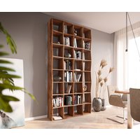 Bücherregal Live-Edge 240x120 cm Akazie Natur Massivholz