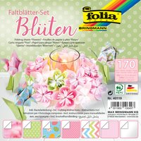 folia Faltblätter-Set BLÜTEN, 170 Blatt – Bild 2