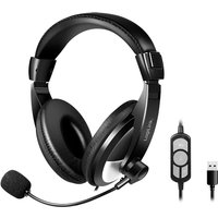 LogiLink Stereo-Headset mit Steuerung, 1x USB-A, schwarz – Bild 2