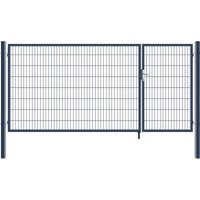 Doppelflügel Gartentor ADITUS - 160 x 350 cm Anthrazit