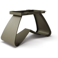 W-Gestell Metall Effektfinish Titan für Tischplatten ab 200 cm