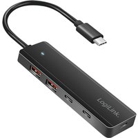 LogiLink USB 3.2 Ultra-Slim-Hub, 4-Port, 2x USB-A, 2x USB-C – Bild 2